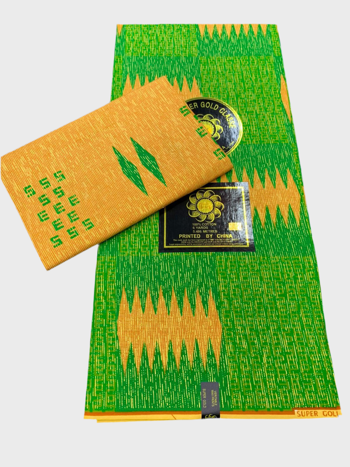 Green & Gold Print